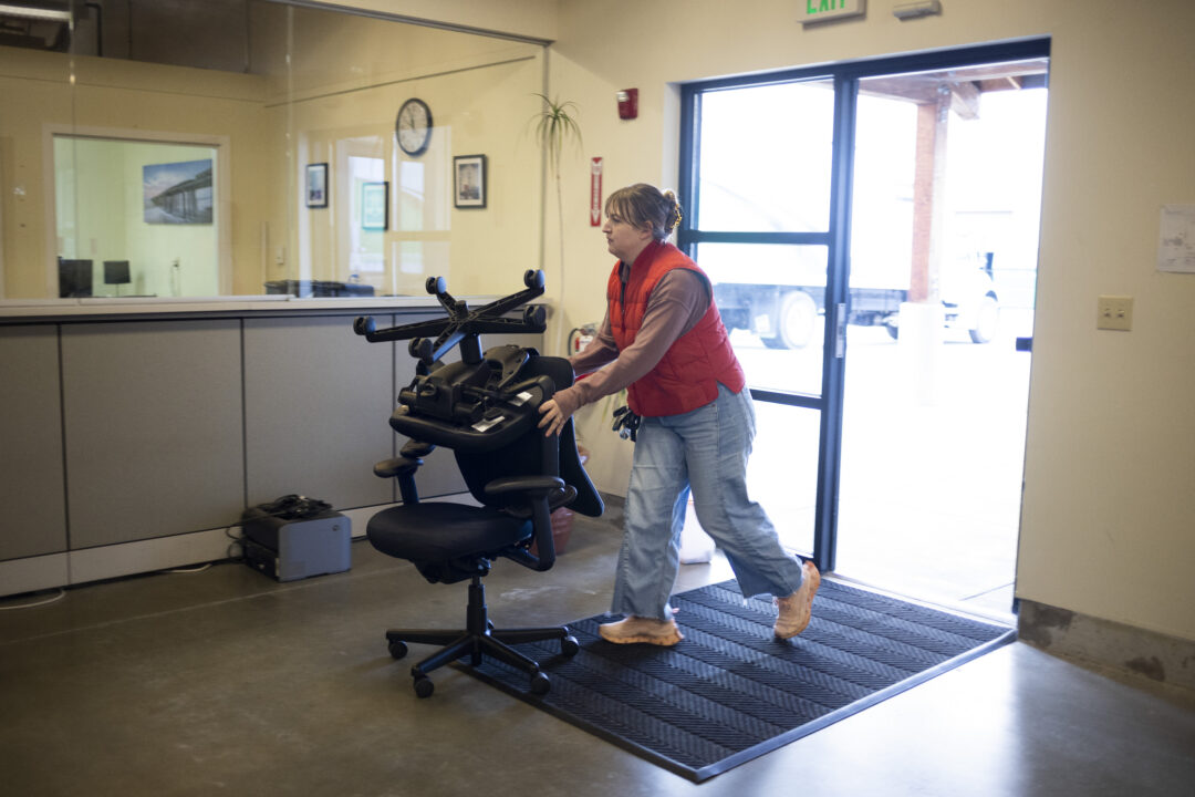 Green Standards donated task seating to University of Puget Sound on behalf of a local tech client.